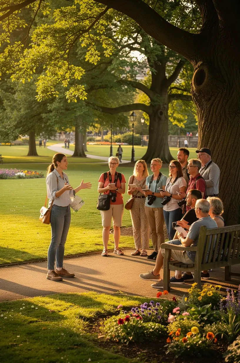Person navigating public transport for leisurely travel